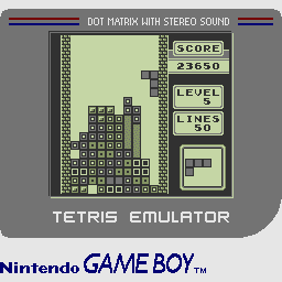 Screenshot of GB Tetris Emulator