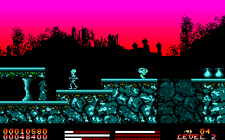 Screenshot of Stryker in the Crypts of Trogan