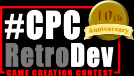 #CPCRetroDev 10th anniversary logo
