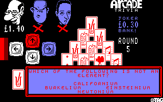 Screenshot of Arcade Trivia Quiz