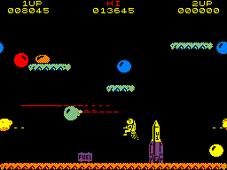 Screenshot of Jetpac Sinclair ZX Spectrum Emulator